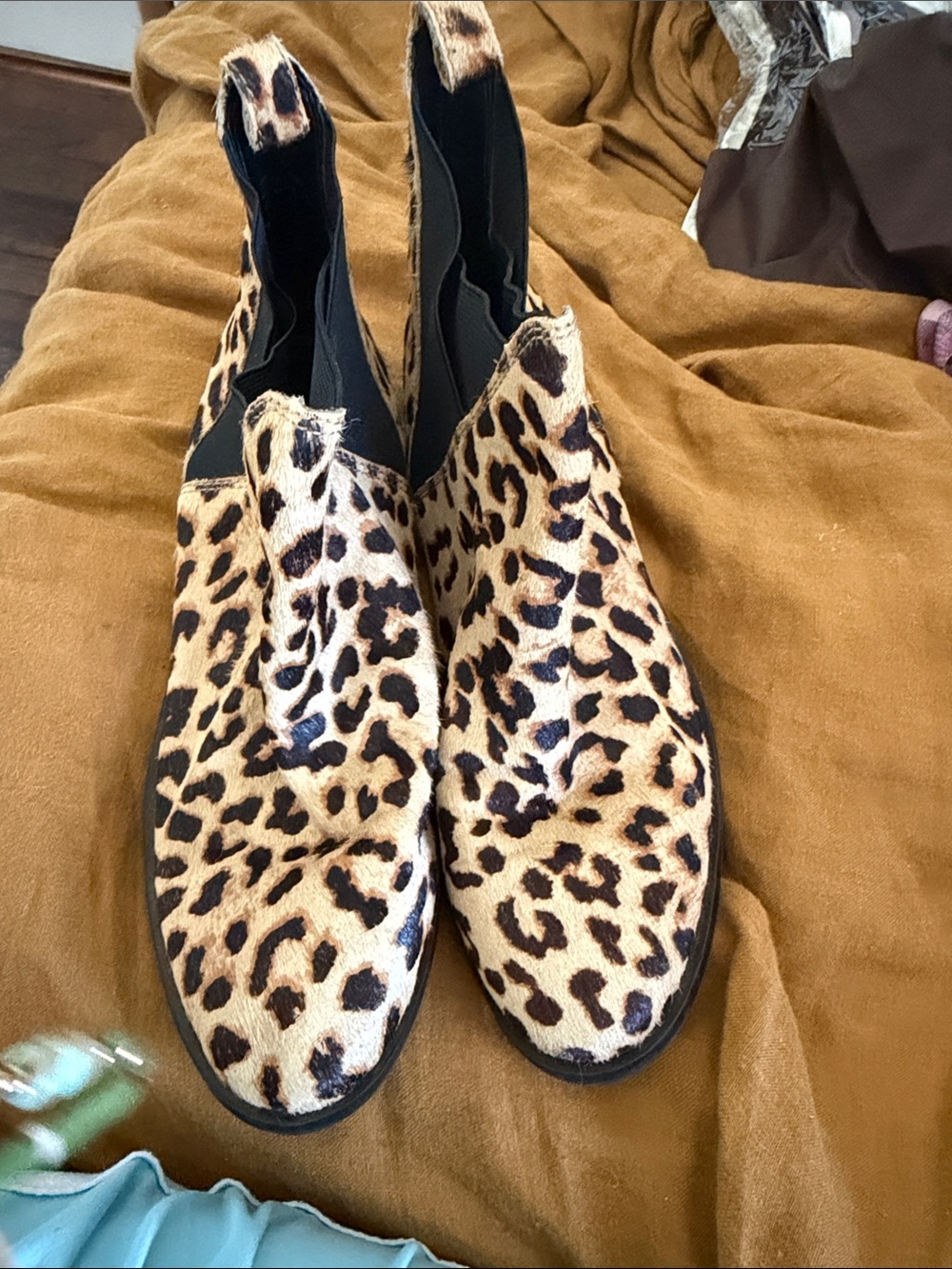 Aldo Leopard Print Slip-On Ankle Boots   8.5 woman’s